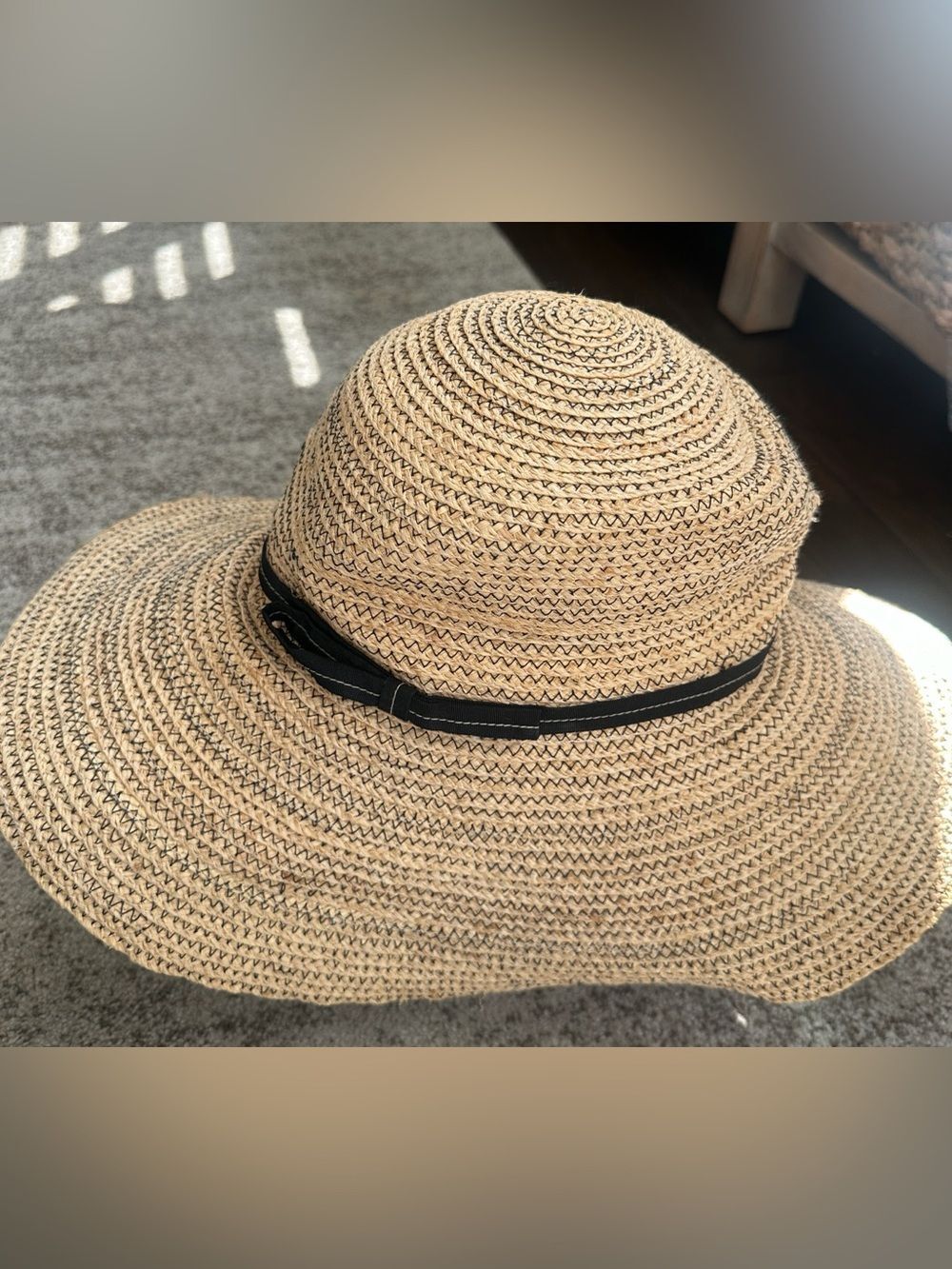 Sun & Sand Straw Wide Brim Sun Hat O/S